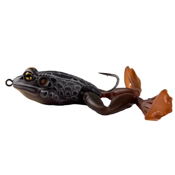 Esche-siliconiche-hollow-body-rane-frog-topwater-live-target-ultimate-frog-stride-bait-517-black-black-lure-fishing-planet-negozio-pesca-online-fishing-shop-bassfishing.
