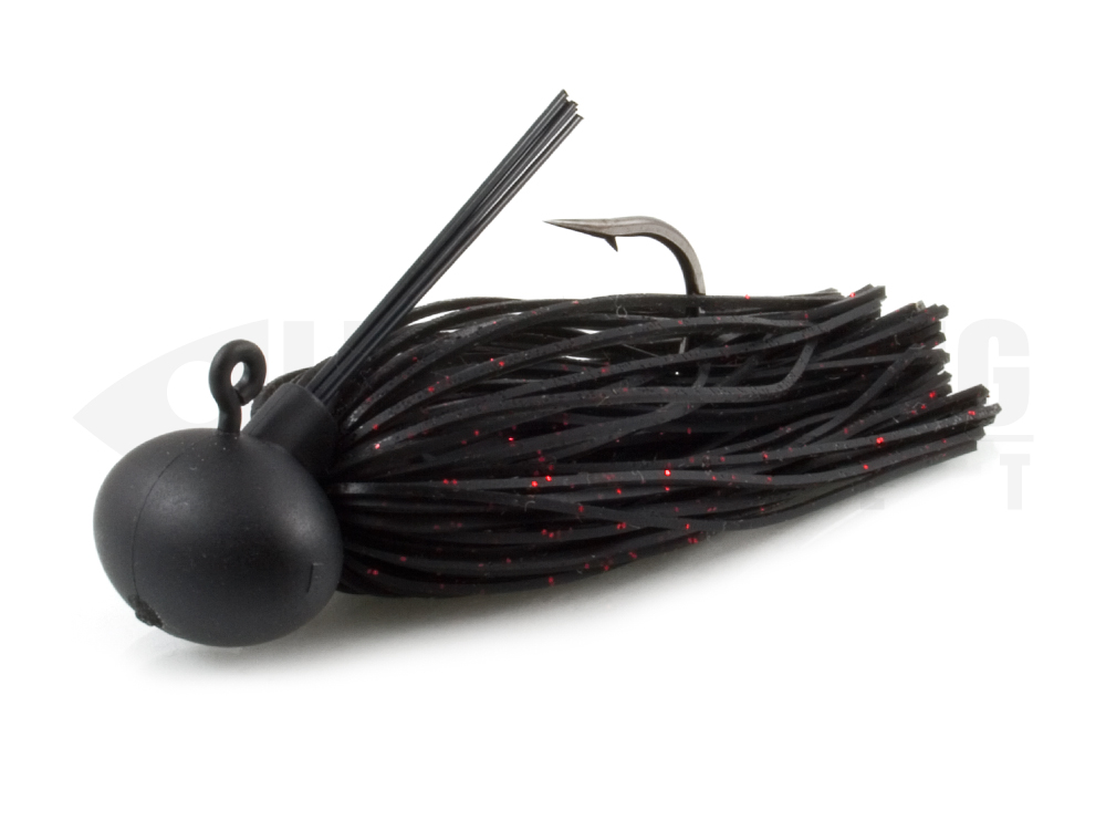 Swimming football silicon jig keitech model 2 two jig 408 black red lure fishing planet.