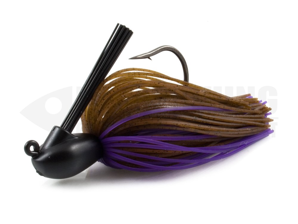 Casting cover silicon jig keitech model 1 one jig 008 brown purple lure fishing planet.