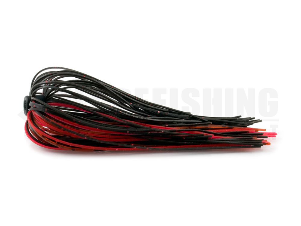 Terminal tackles silicon skirts tow tugg of warr fishing tackles qwikk skirtz fnss 454 bloody black lure fishing planet.
