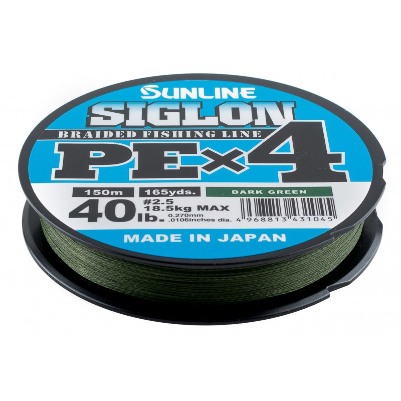 Filo-fishing-line-treccia-pe-braided-sunline-siglon-x4-green-lurefishing-planet-bassfishing-negozio-pesca-online-fishing-shop.