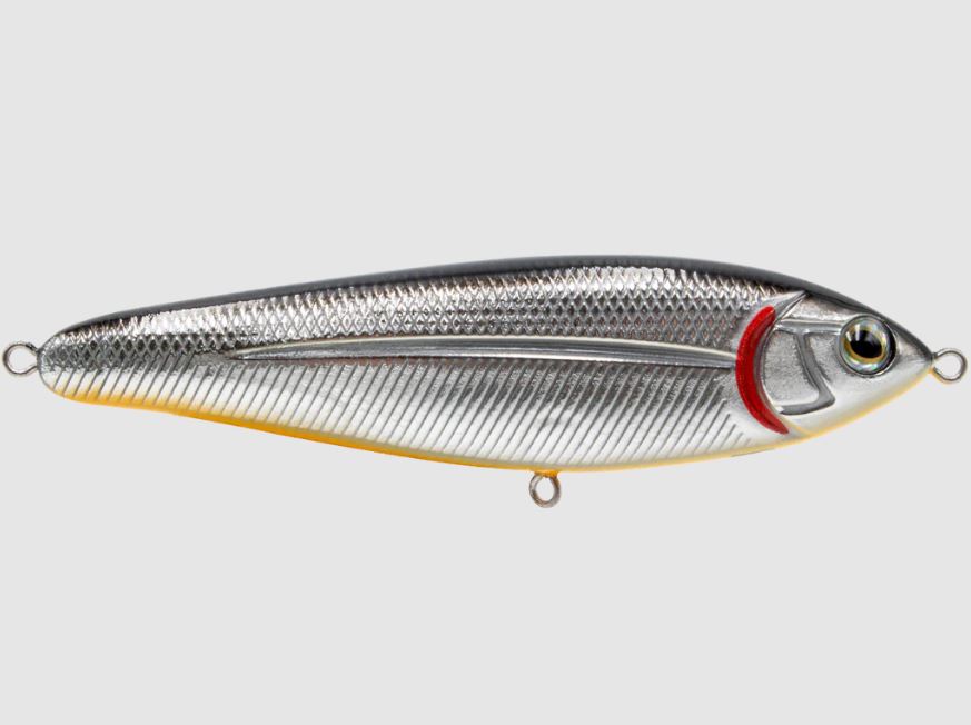 Esche-rigide-hard-baits-top-water-walking-the-dog-livingston-lures-school-master-2505-black-back-chrome-shad-lure-fishing-planet-bassfishing-black-bass-negozio-pesca-online-fishing-shop-pescare.