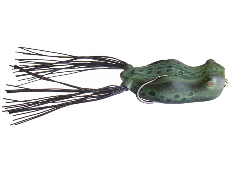 Esche-siliconiche-hollow-body-rane-frog-topwater-snag-proof-smash-mouth-sp6432-black-moss-lure-fishing-planet-negozio-pesca-online-fishing-shop.