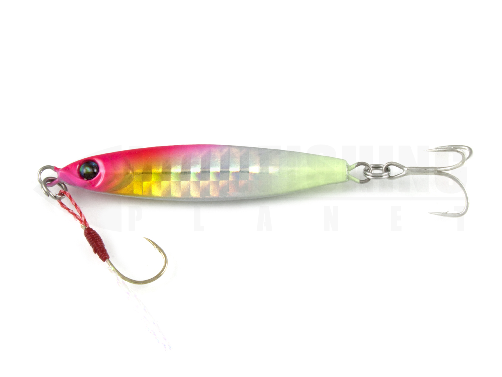 Esche-metalliche-metal-bait-damiki-craft-tokon-jig-jr-29-pink-head-glow-lurefishing-planet.