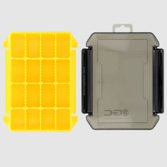 Scatola-tackle-box-golden-catch-worm-case-double-lock-wc-2015m-yellow-side-lurefishing-planet-negozio-pesca-online-fishing-shop-pescare.