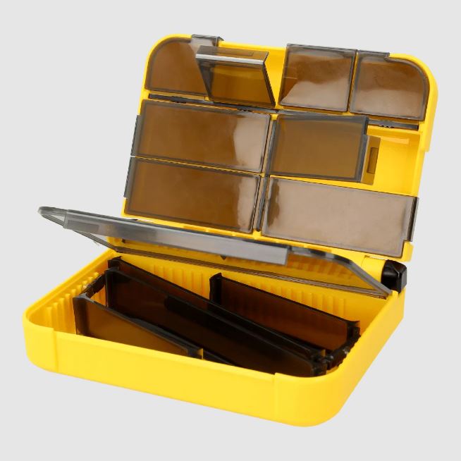 Scatola-tackle-box-golden-catch-accessory-box-ab-1310d-yellow-open-lurefishing-planet-negozio-pesca-online-fishing-shop-pescare.