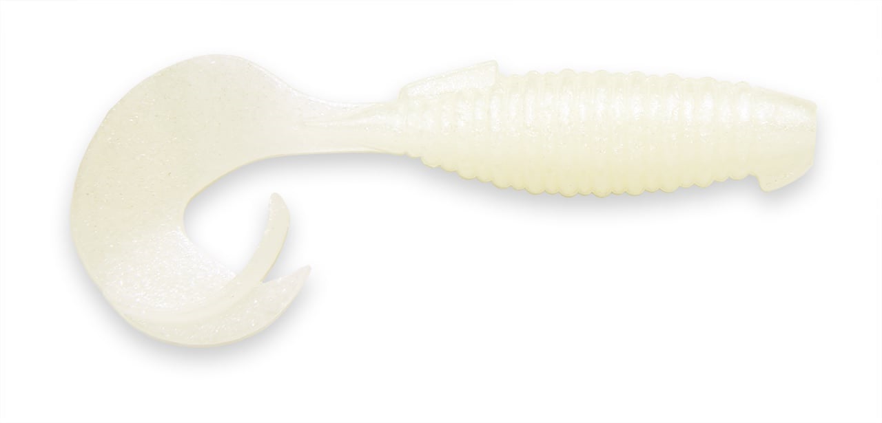 Esche-siliconiche-soft-baits-grub-curly-tail-keitech-flapper-grub-024-silver-pearl-glow-lurefishing-planet.
