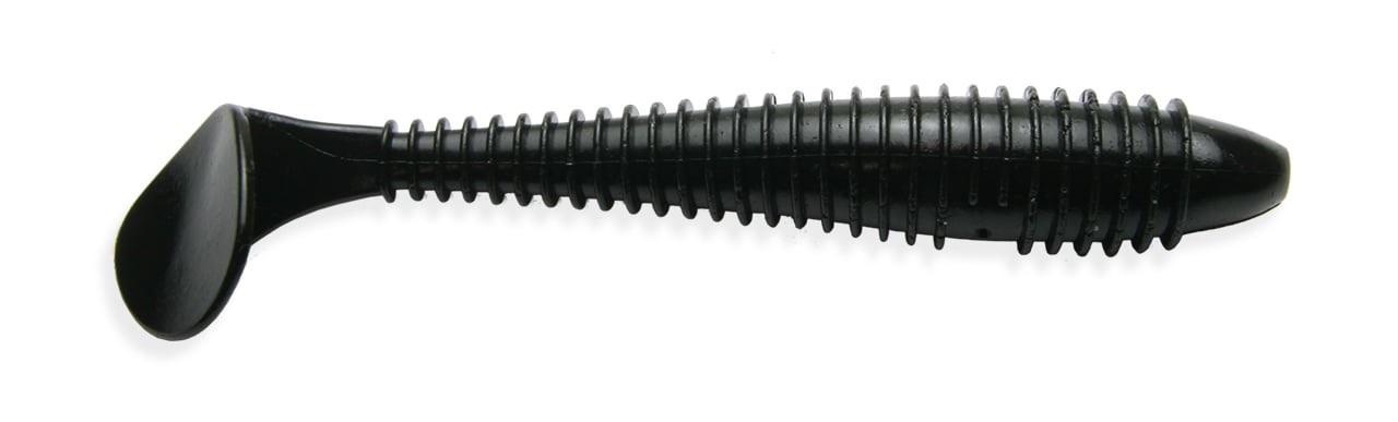 Esche-siliconiche-soft-baits-swimbait-shad-tail-code-keitech-fat-swing-impact-001-black-lure-fishing-planet.
