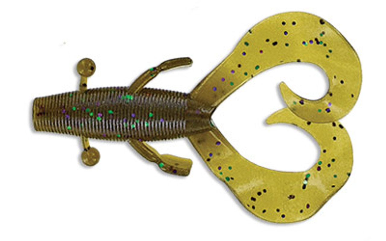 Esche-siliconiche-soft-baits-trailer-doppiacoda-yamamoto-baits-cowboy-301-green-pumpkin-large-green-purple-flakes-lurefishing-planet-bassfishing-black-bass-negozio-pesca-online-fishing-shop.