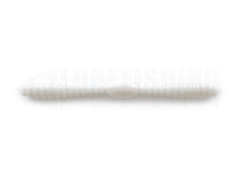 Esche siliconiche soft baits finesse wacky worm vermi damiki gogo 210 cream white lure fishing planet.