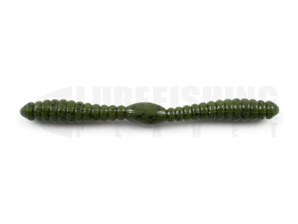 Esche siliconiche soft baits finesse wacky worm vermi damiki gogo 306 original green pumpkin lure fishing planet.