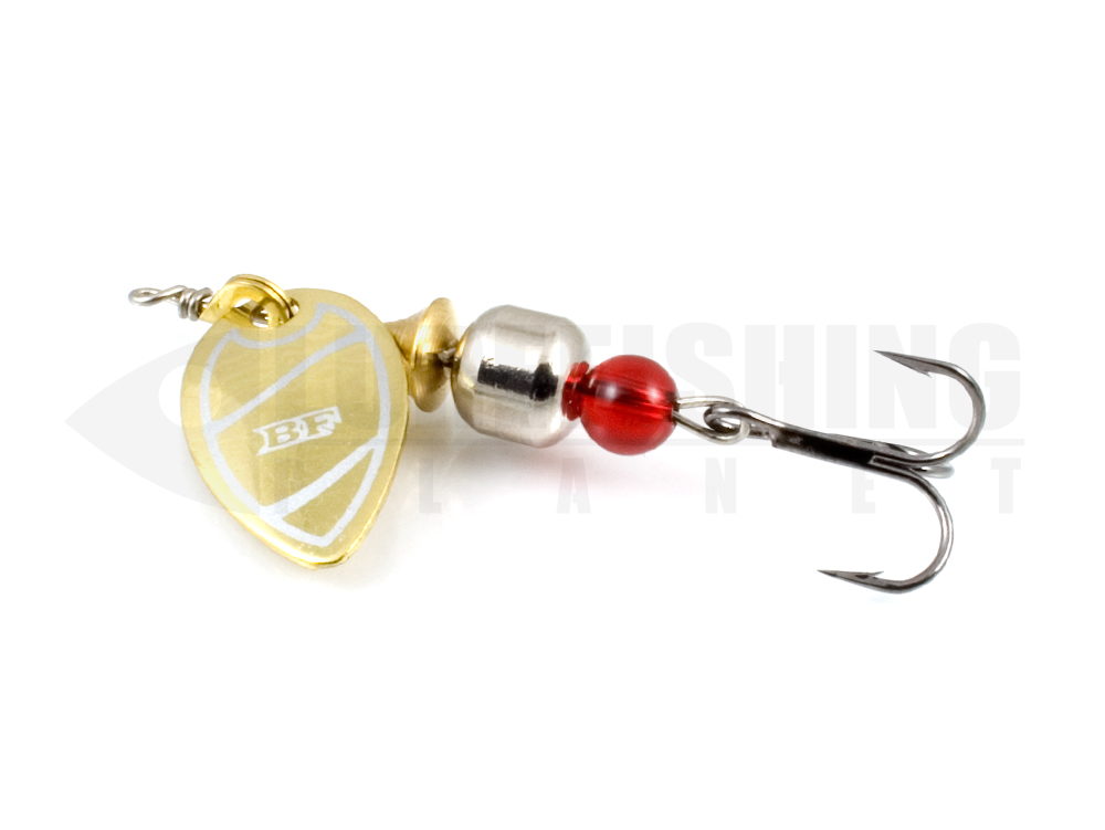 Esche metalliche spoon rotanti black flagg ilba backdropspin light gold silver silver lure fishing planet.