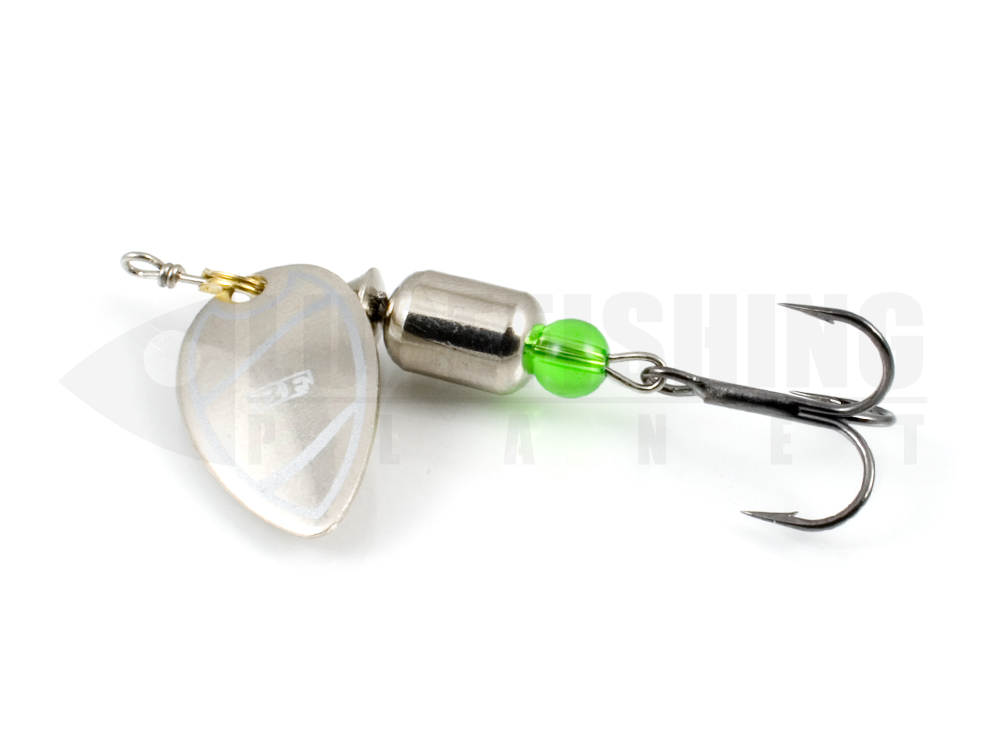 Esche metalliche spoon rotanti black flagg ilba backdropspin light silver silver silver lure fishing planet.