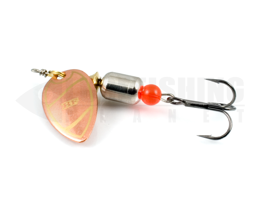 Esche metalliche spoon rotanti black flagg ilba backdropspin light copper silver gold lure fishing planet.