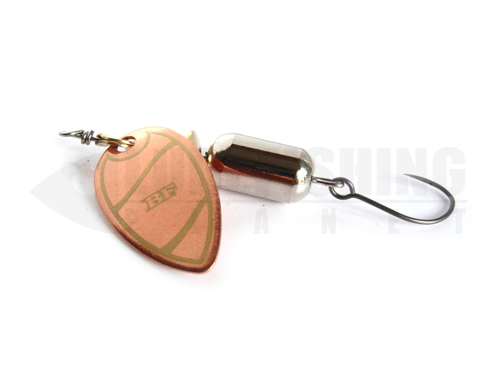 Esche metalliche spoon rotanti black flagg ilba backdropspin single hook copper silver gold lure fishing planet.