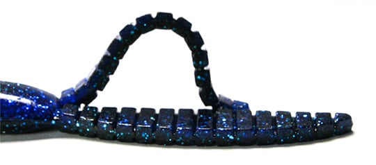 Esche-siliconiche-soft-baits-chunk-trailer-keitech-flex-chunk-413-black-blue-detail-lurefishing-planet.