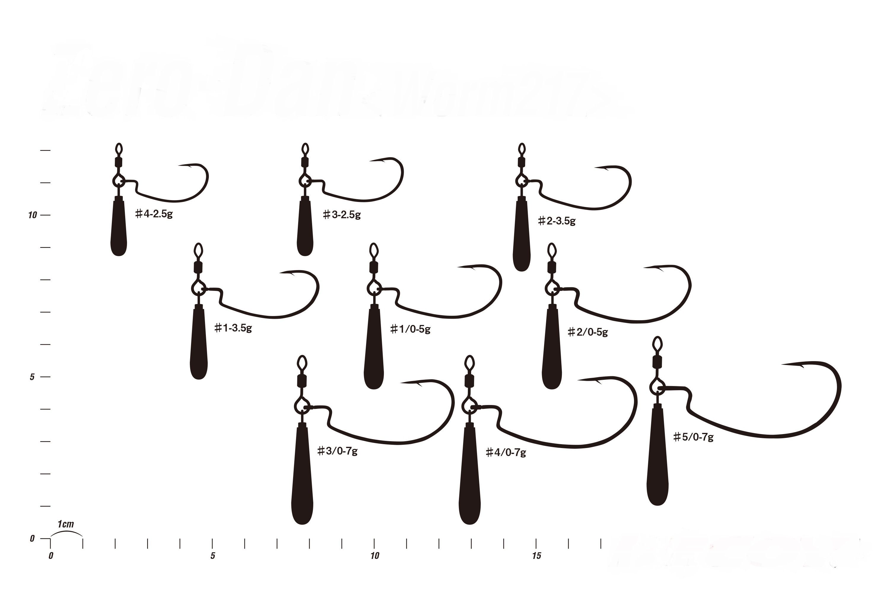 Ami-jika-rig-hook-decoy-worm-217-zero-dan-size-chart-lure-fishing-planet.