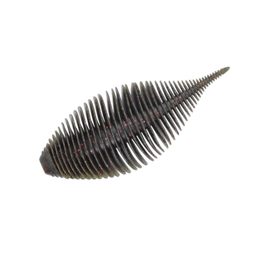 Esche-siliconiche-soft-baits-vermi-trick-worm-geekrack-bellows-gill-024-green-pumpkin-red-flakes-lure-fishing-planet.