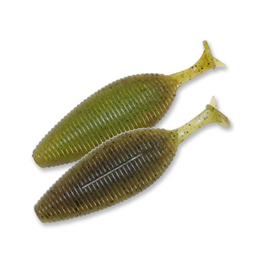 Esche-siliconiche-soft-baits-swimbait-shad-tail-code-geecrack-spiron-220-green-pumpkin-chart-lurefishing-planet.