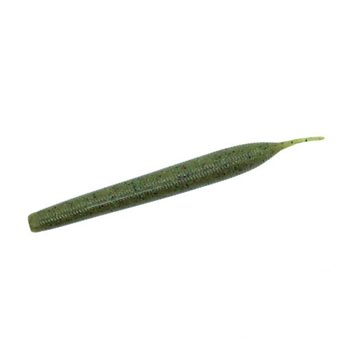 Esche-siliconiche-soft-baits-vermi-trick-worm-geekrack-yam-stick-001-green-pumpkin-blue-flakes-lure-fishing-planet.
