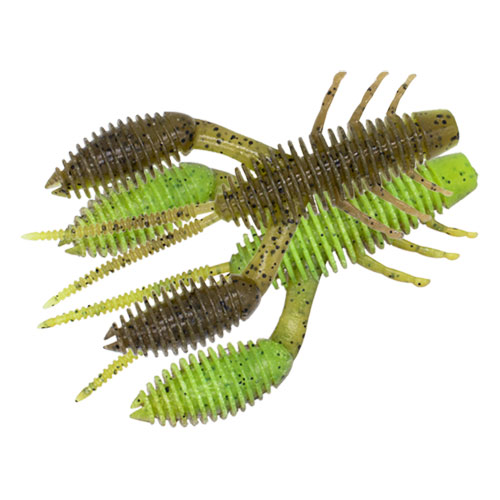 Esche-siliconiche-soft-baits-gamberi-geekrack-bellows-craw-220-green-pumpkin-chart-lurefishing-planet.