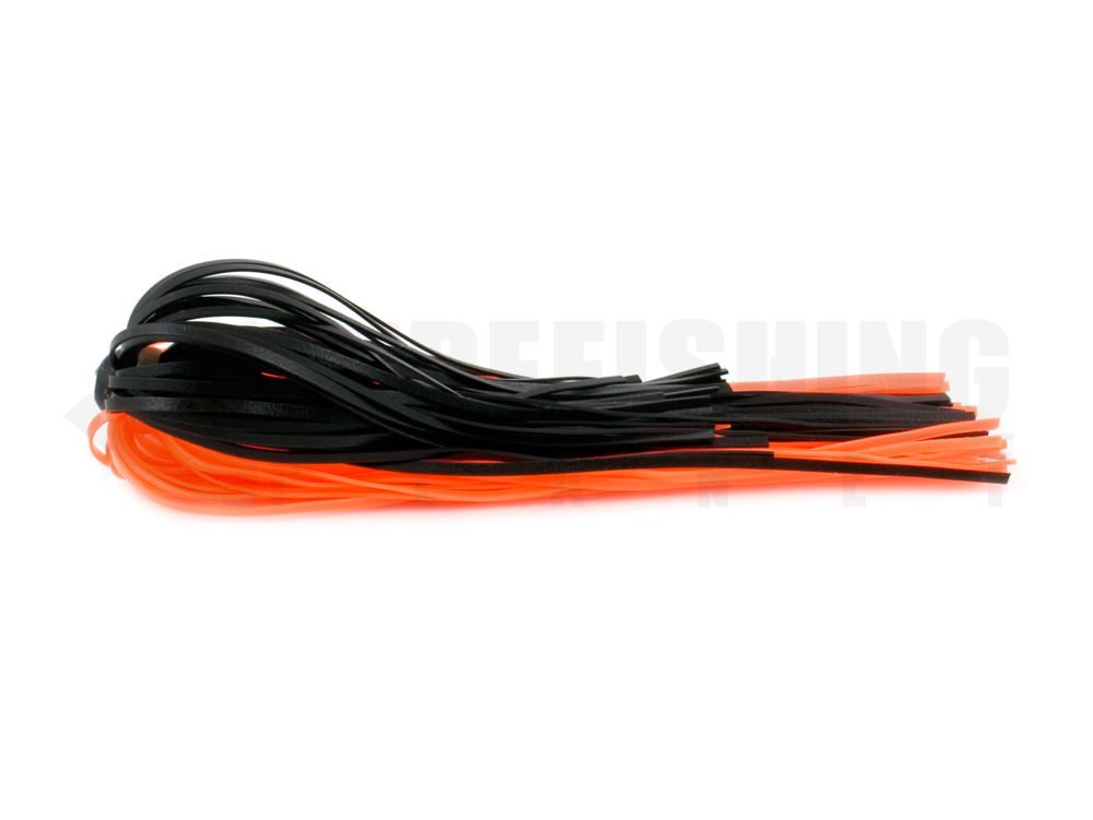 Terminal tackles silicon skirts tow tugg og warr fishing tackles qwikk skirtz xl 424 black orange lure fishing planet.