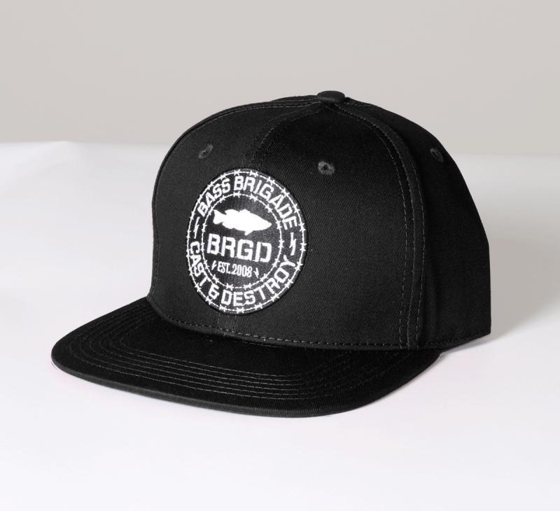 Abbigliamento-cappellino-bass-brigade-cast- -destroy-snap-back-black-lurefishing-planet.