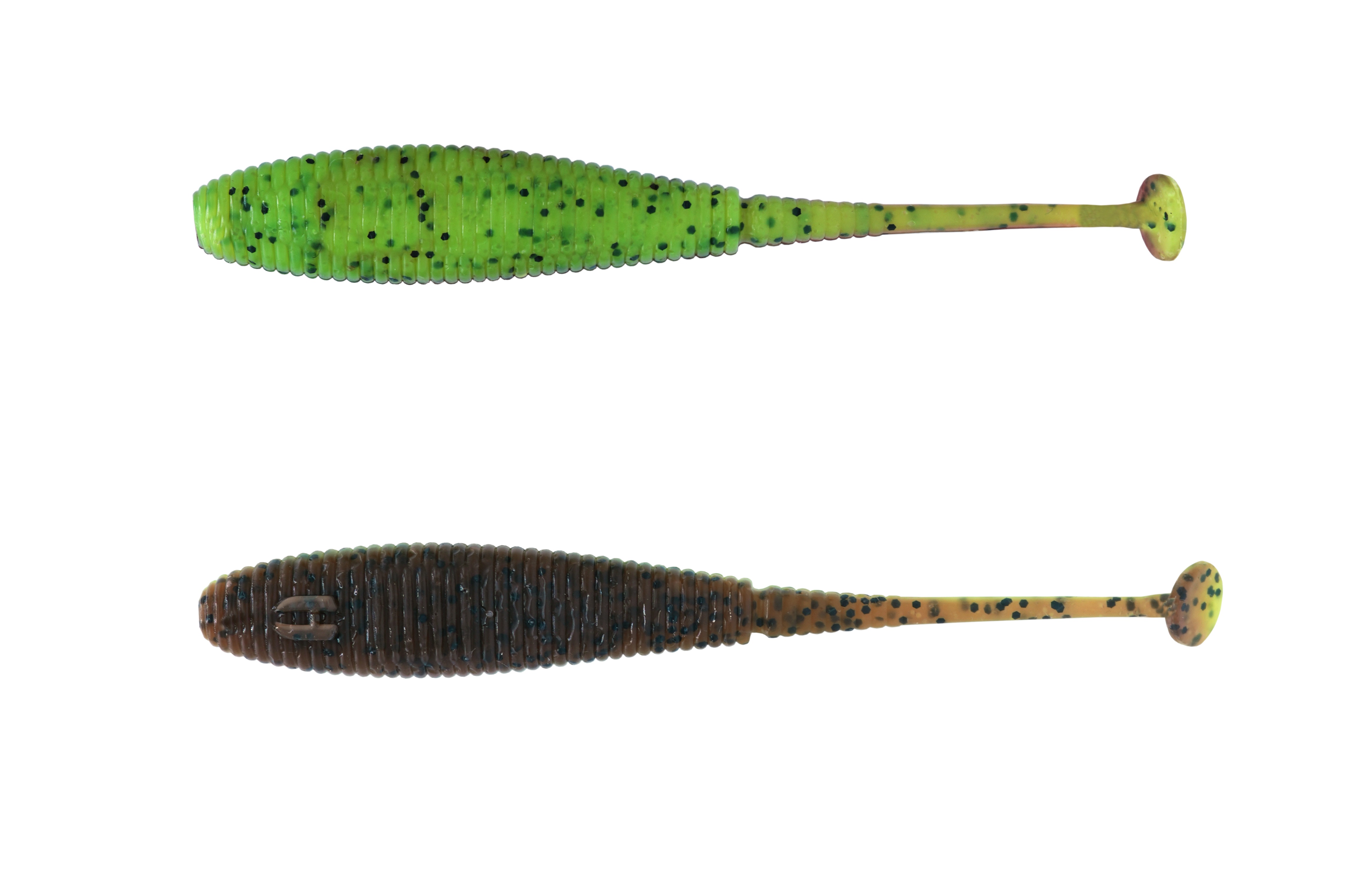 Esche-siliconiche-soft-baits-swimbait-shad-code-herakles-tiny-tail-green-pumpkin-chart-lure-fishing-planet.